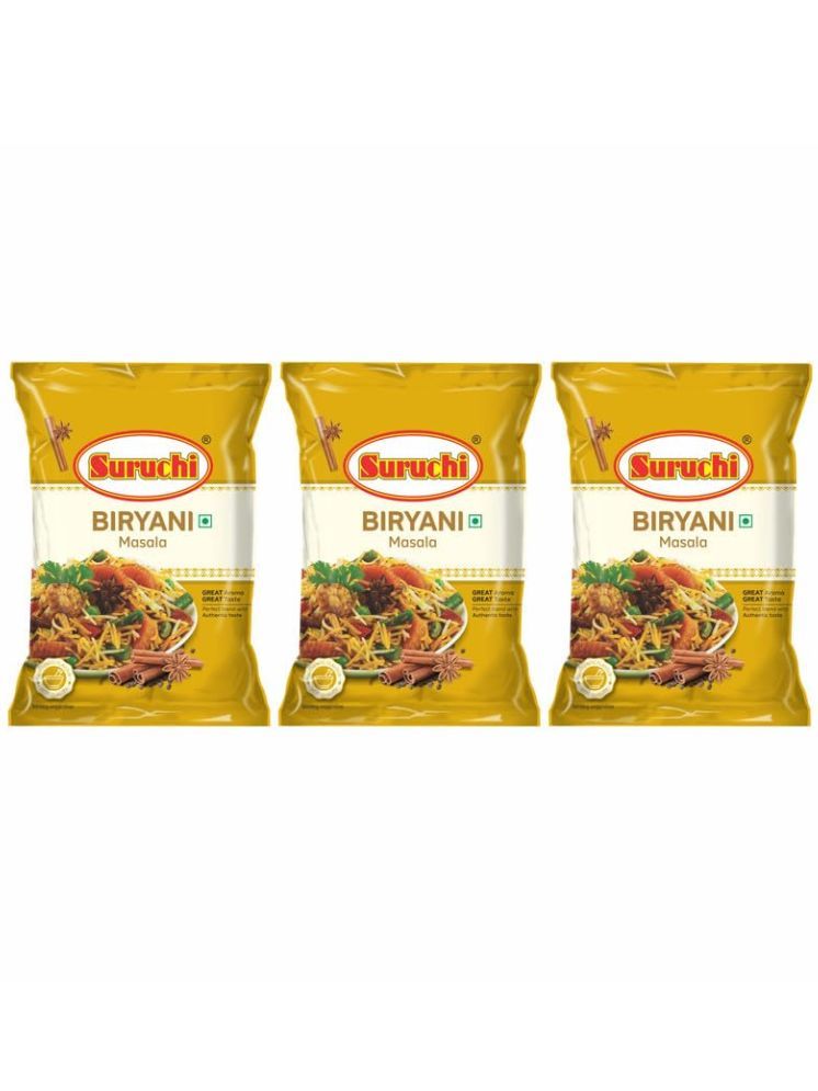     			SURUCHI  Biryani Masala 200g Each, Pulav Masala Powder With Whole Spices -  Masala 200 gm Pack of 3