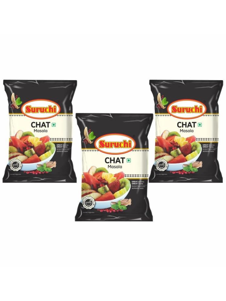     			SURUCHI  Chat Masala Powder 200g Each, Chatpata Chaat Masala For Salads -  Masala 200 gm Pack of 3