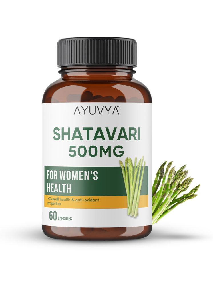     			Ayuvya Shatavari Capsules - 500Mg Helps Lactation, Stress & Anti-Aging 60 Nos