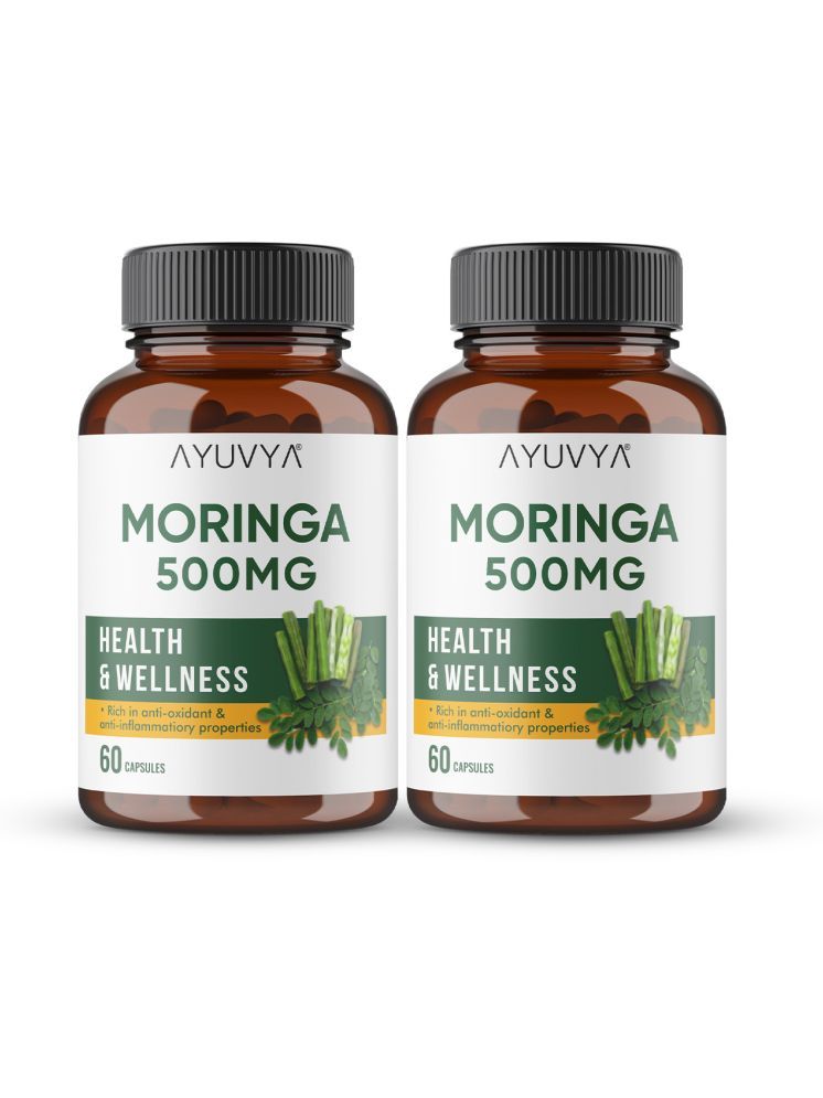     			Ayuvya Moringa Capsules & Triphala Capsules For Immunity, Skin, Digestion & Hair (Pack of 2)