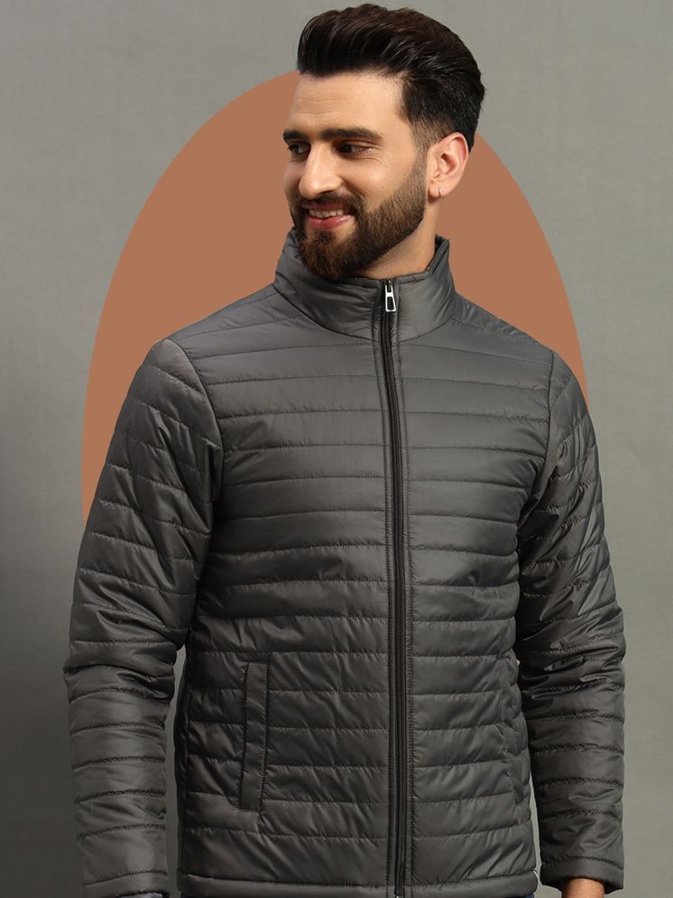     			renuovo Polyester Men's Puffer Jacket - Grey Melange ( Pack of 1 )