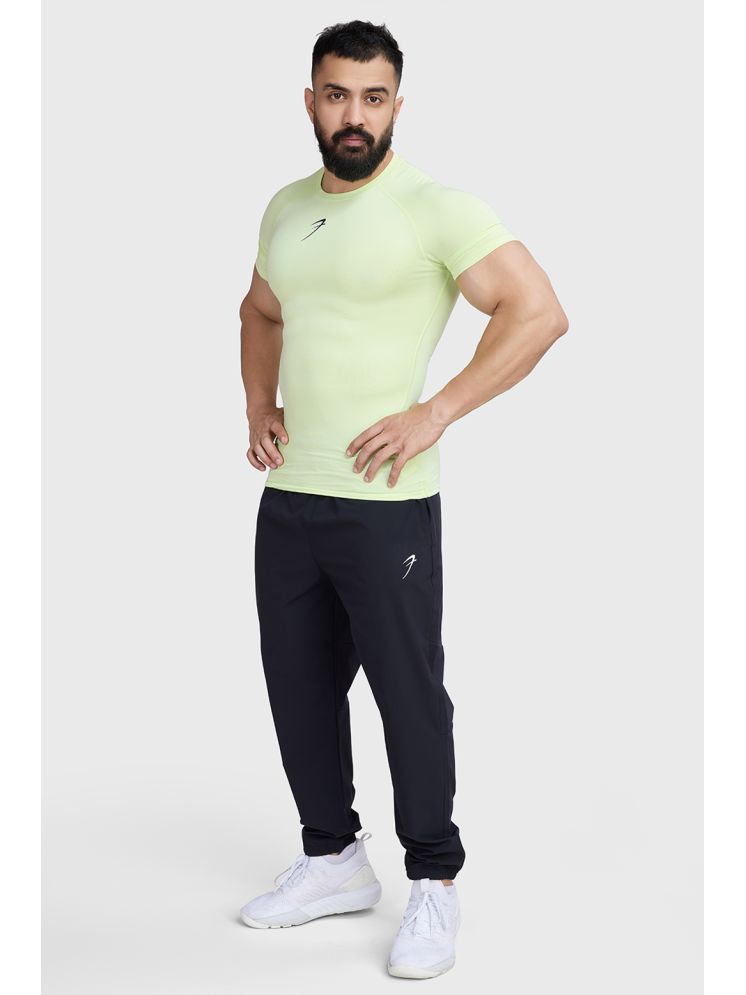     			Fuaark Lime Green Polyester Slim Fit Men's Compression T-Shirt ( Pack of 1 )