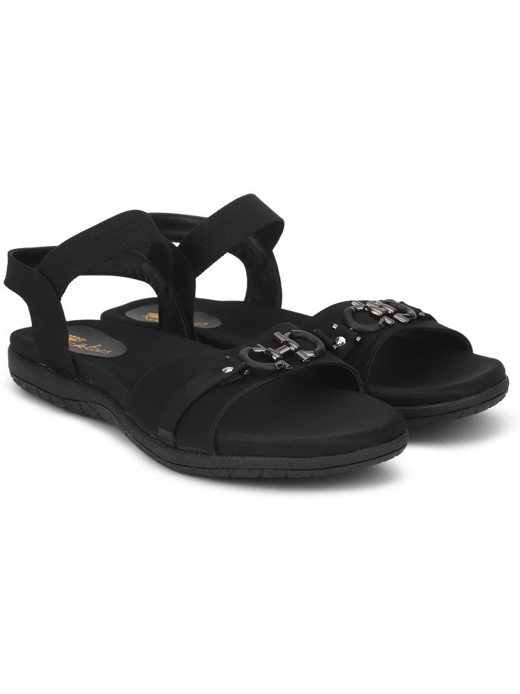     			Picktoes Black Women's Flats