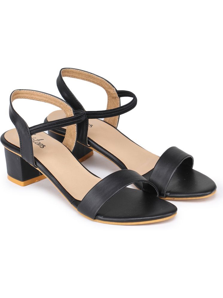     			Picktoes Black Women's Sandal Heels