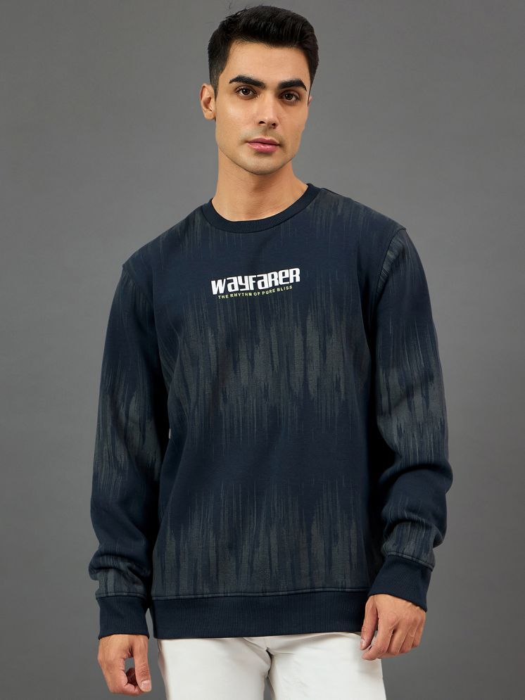     			Club York Fleece Round Neck Men's Sweatshirt - Navy ( Pack of 1 )