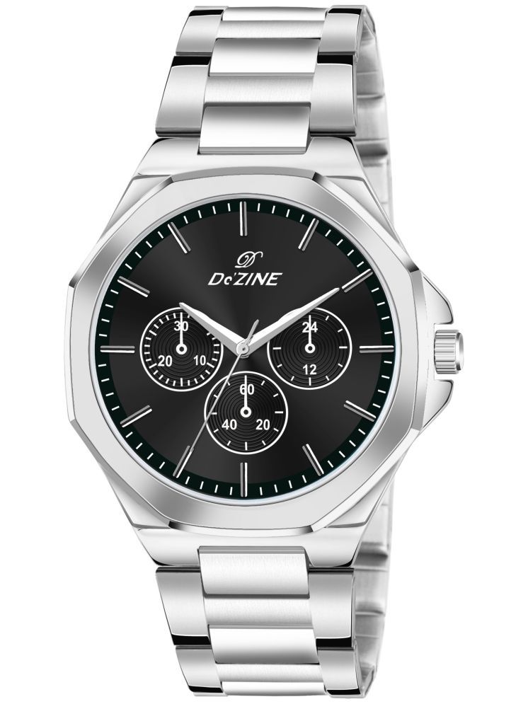     			Dezine Silver Stainless Steel Analog Men's Watch