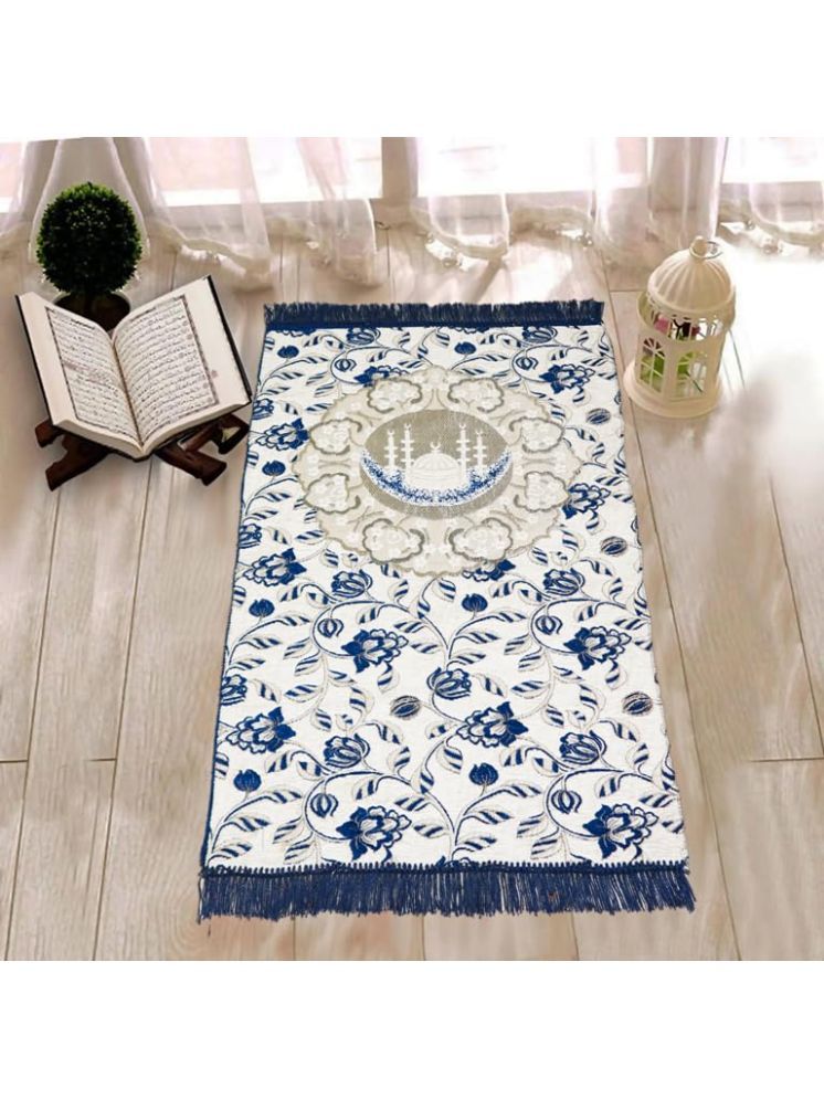     			FURNISHING HUT Blue Single Regular Cotton Prayer Mat ( 110 X 70 cm )