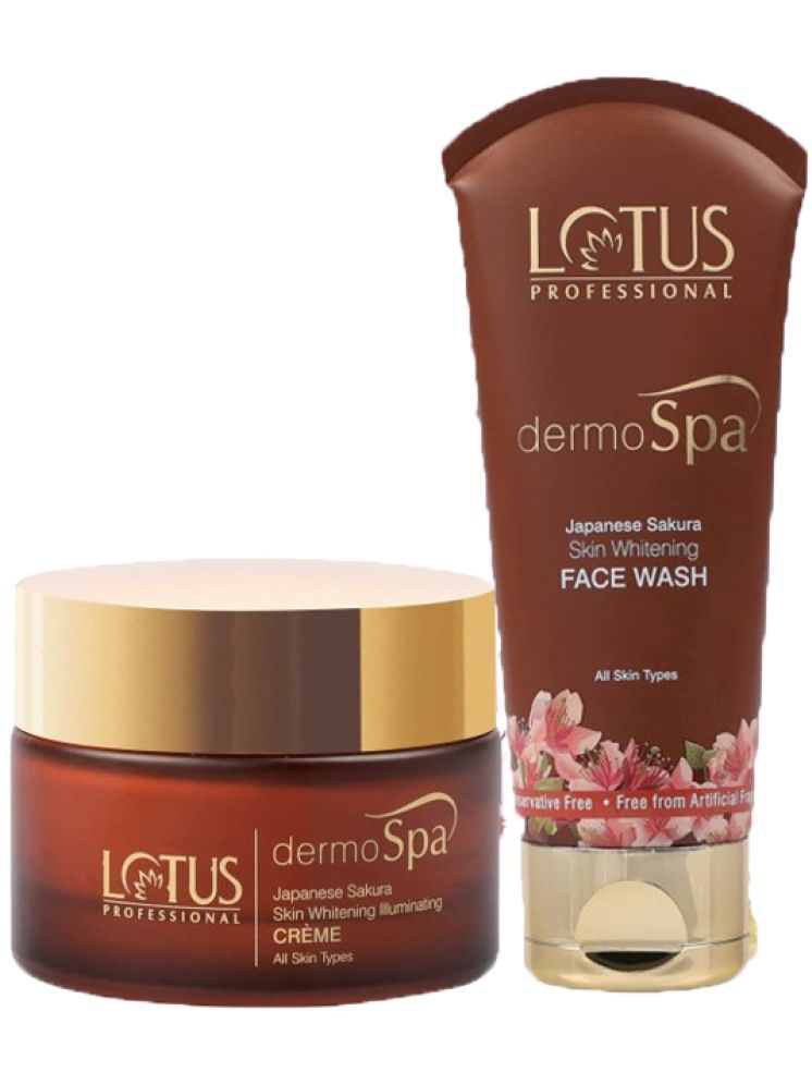     			Lotus Professional dermoSpa Japanese Sakura Day Cream 50 , Face Wash 80g (Pack of 2)