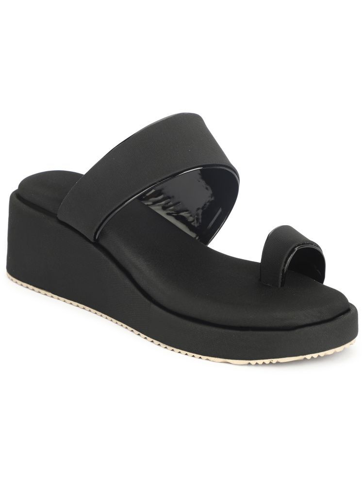     			Rimezs Black Women's Slip On Heels