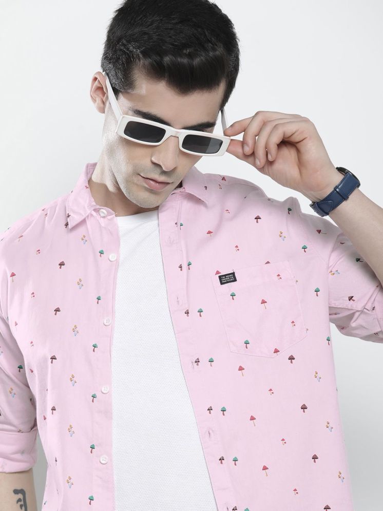     			The Indian Garage Co Men Pink Conversational Printed Casual Shirt