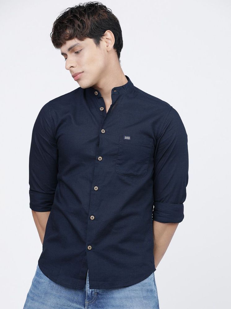     			The Indian Garage Co Men Navy Blue Casual Shirt