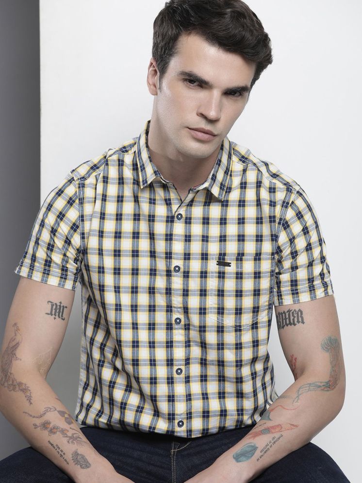     			The Indian Garage Co Slim Fit Opaque Checked Casual Shirt