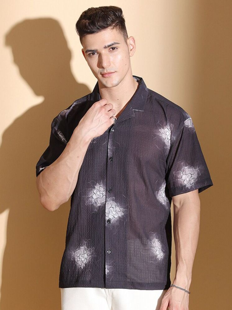     			The Indian Garage Co Oversized Floral Printed Casual Shirt