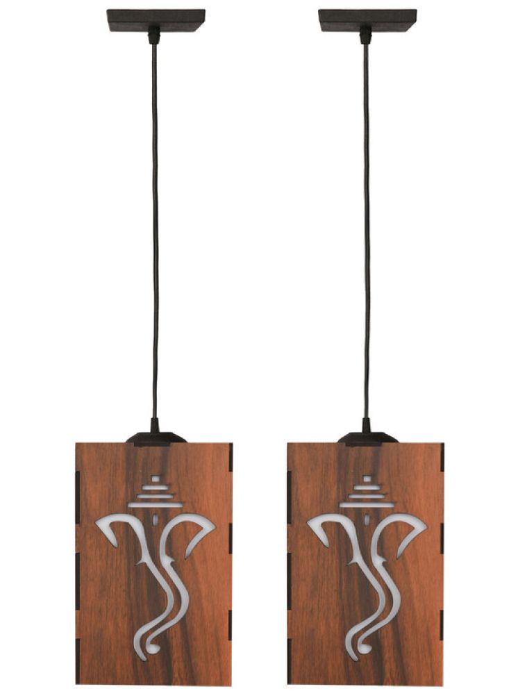     			1st Time Wood Pendant Black - Pack of 2