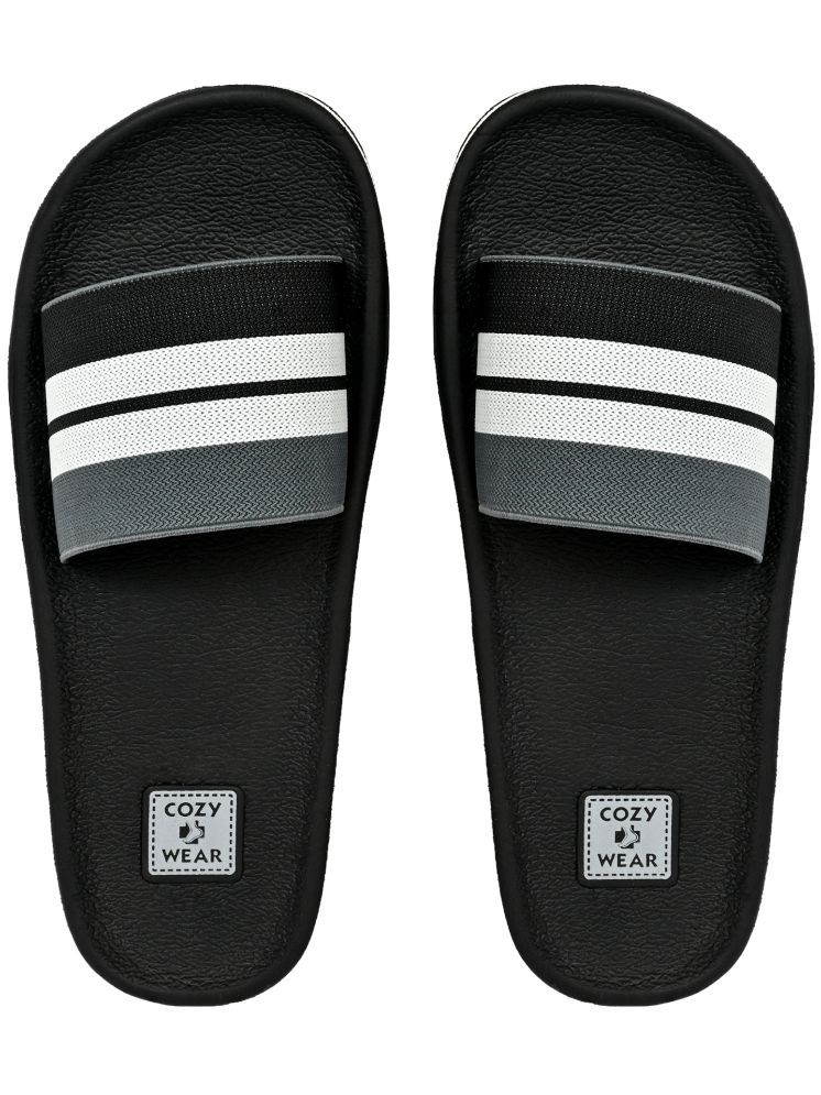     			Cozy Wear Black Men's Slide Flip Flop