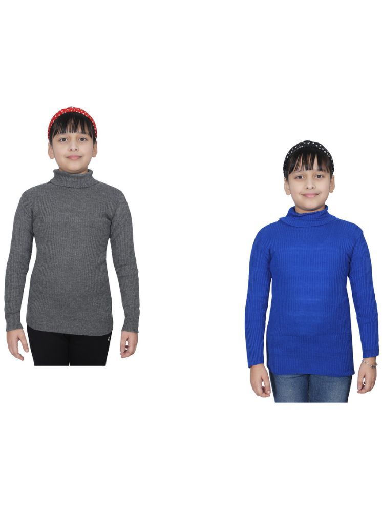     			IndiWeaves Pack of 2 Girls Wollen Pullover ( Multicolor 1 )