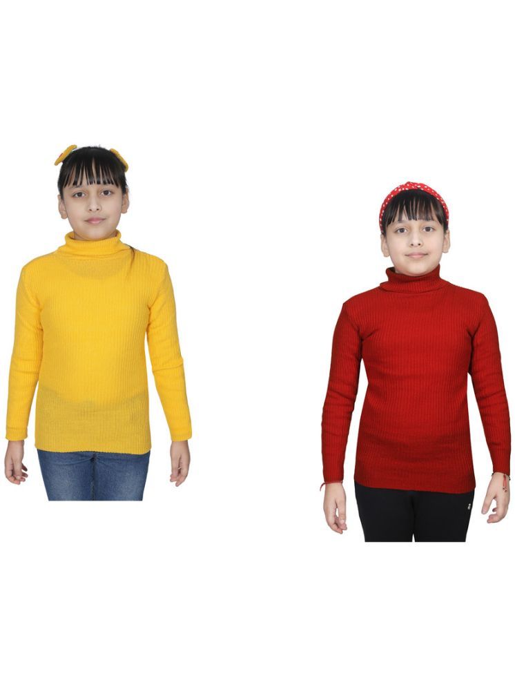     			IndiWeaves Pack of 2 Girls Wollen Pullover ( Multicolor 1 )