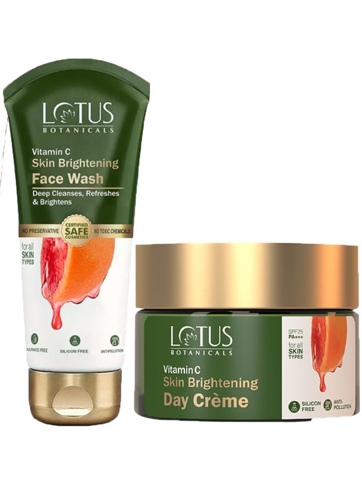     			Lotus Botanicals Vitamin-C Day Cream 50g , Face Wash 100g (Pack of 2)