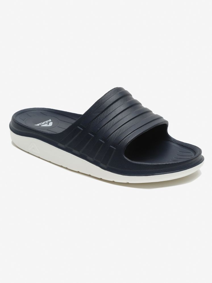     			Adda Navy Men's Slide Flip Flop