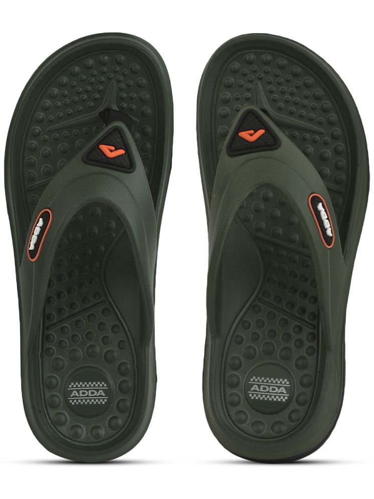     			Adda Olive Men's Thong Flip Flop