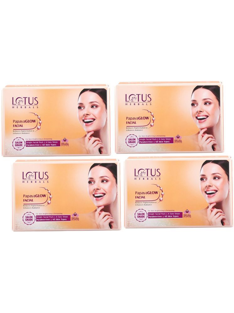     			Lotus Herbals PapayaGlow Single Facial kit 67g (Pack of 4)