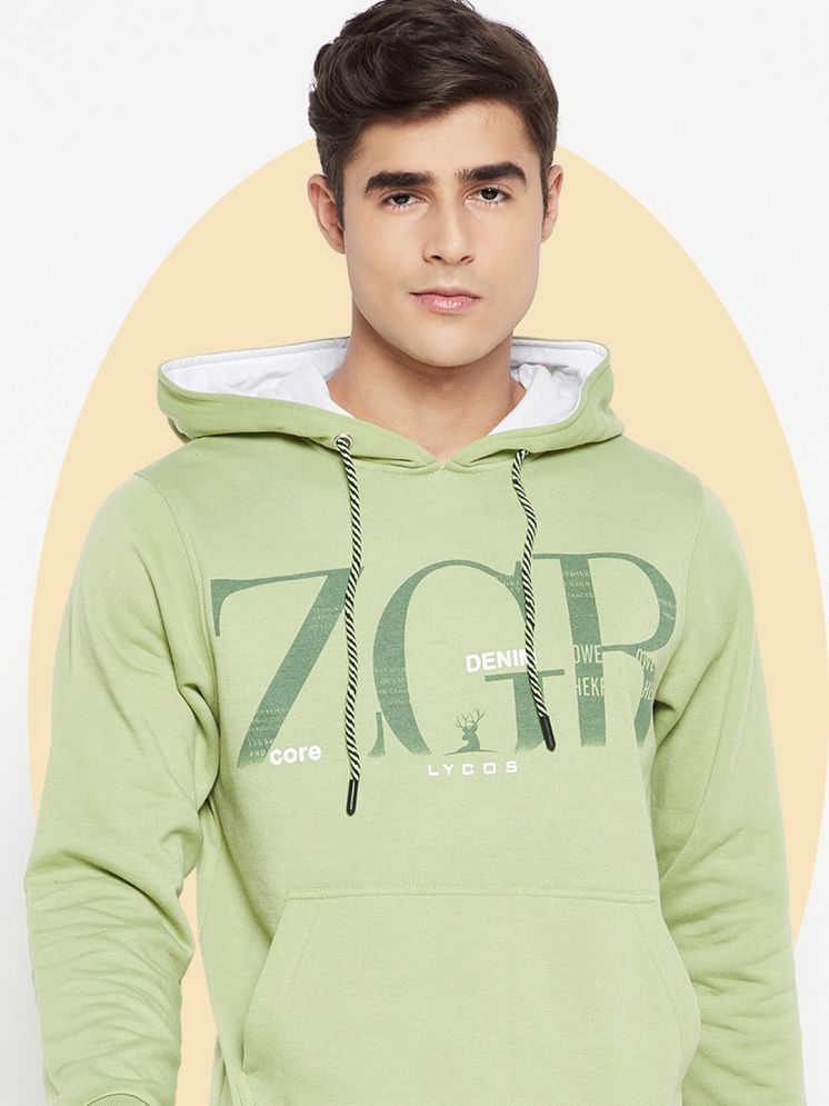     			Lycos Fleece Hooded Men's Sweatshirt - Sea Green ( Pack of 1 )