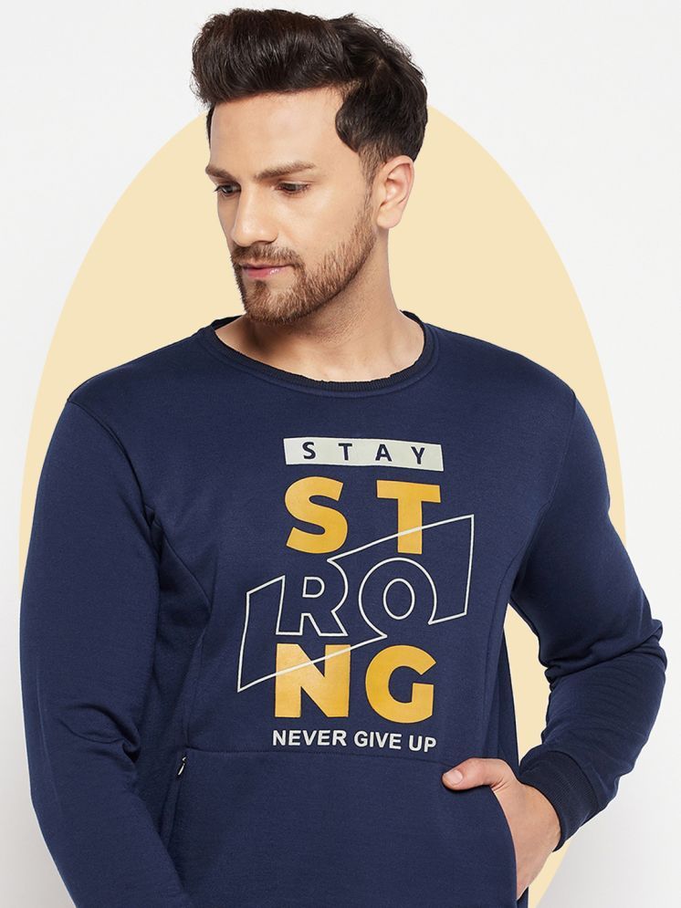     			Lycos Fleece Round Neck Men's Sweatshirt - Navy ( Pack of 1 )