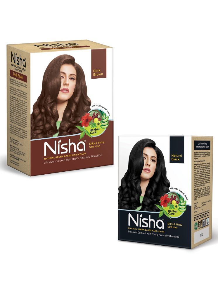     			Nisha Henna Based Color Ammonia Free Permanent Hair Color 120 g Black