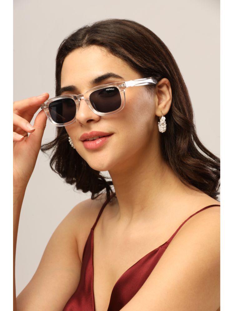     			RESIST EYEWEAR White Square Sunglasses ( Pack of 1 )