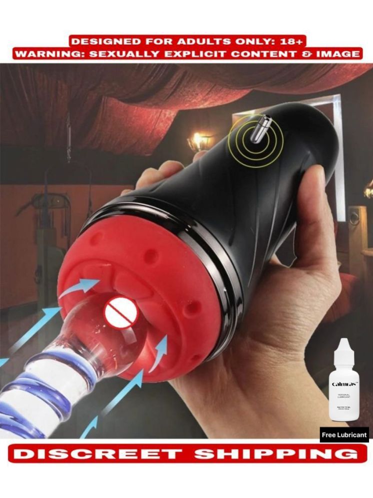     			WIRELESS MALE MASTURBATOR VIBRATING FLESHLIGHT IN 9 FREQUENCY VIBRATION MODES WITH USB MAGNETIC CHARGING OPTION +HORNY SOUND WITH EARPHON SEX TOY FOR MEN (LOW PRICE)