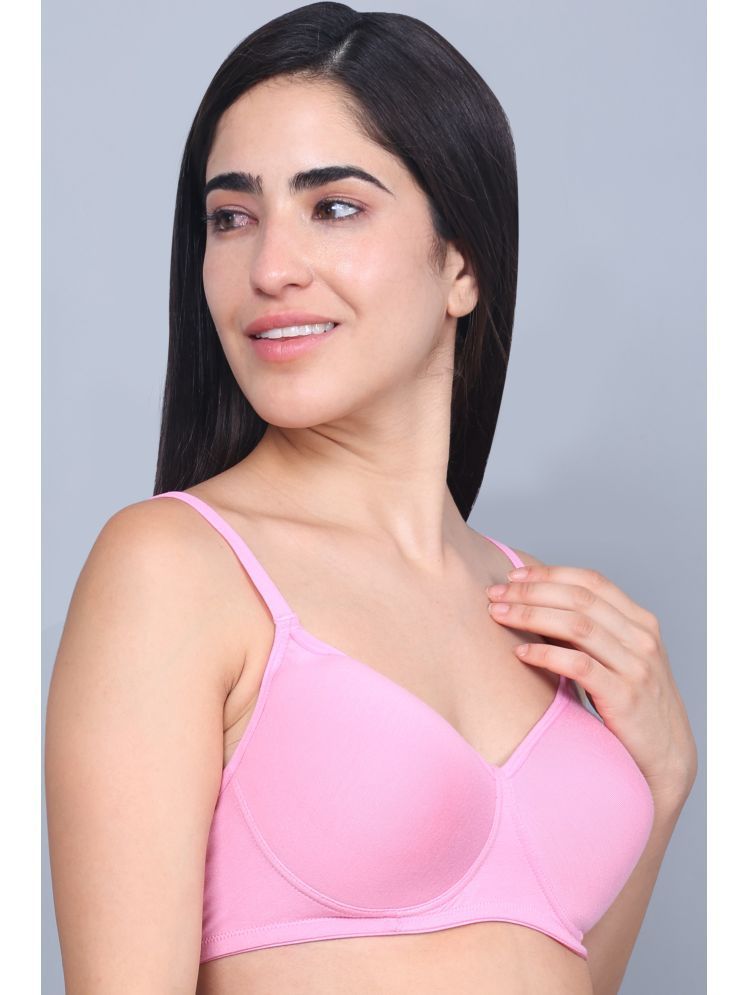     			BAMBOOLOGY Pack of 1 Viscose Lightly Padded Everyday Bra For Women ( Pink )