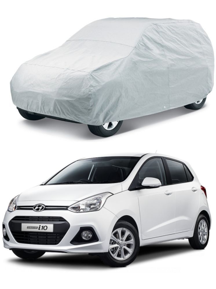     			CARNEST Car Body Cover for Hyundai Grand i10 Without Mirror Pocket ( Pack of 1 ) , Silver