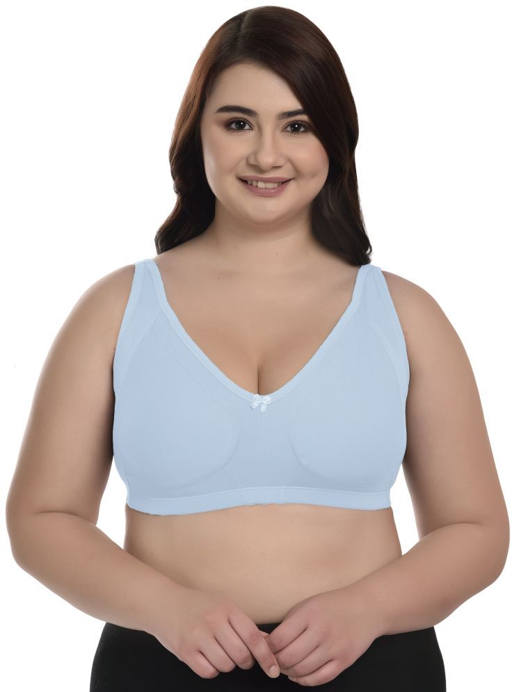     			Elina Pack of 1 Cotton Non Padded Everyday Bra For Women ( Light Blue )