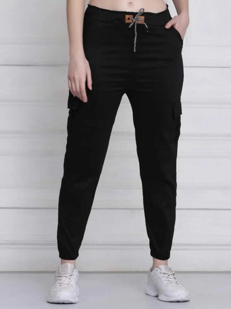     			ICONIC ME - Black Denim Jogger Women's Jeans ( Pack of 1 )