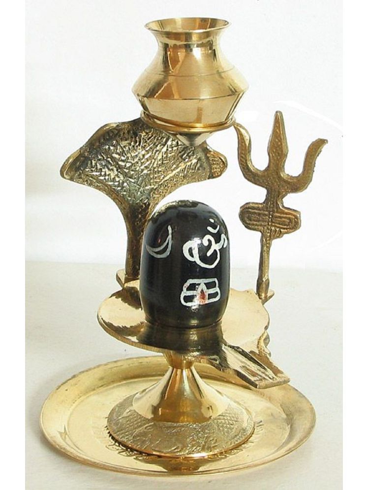     			Shri Astha Vinayak Brass Shivling Idol ( 7 cm )