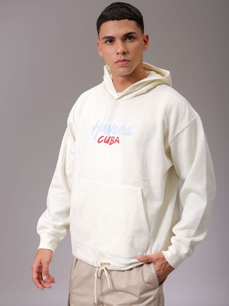     			The Indian Garage Co. Polyester Hooded Men's Sweatshirt - Beige ( Pack of 1 )