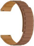 ACM Watch Strap Magnetic Silicone compatible with Maxima Max Pro Apex Smartwatch Luxury Band Brown