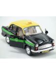 Ambassador Taxi car Toy, Pull Back Action, Excellent Body Graphics, Door openable Pack of 1