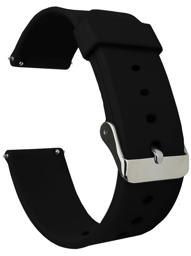     			ACM Watch Strap Silicone Belt compatible with Zebronics Zeb Hydra Smartwatch Casual Classic Band Black