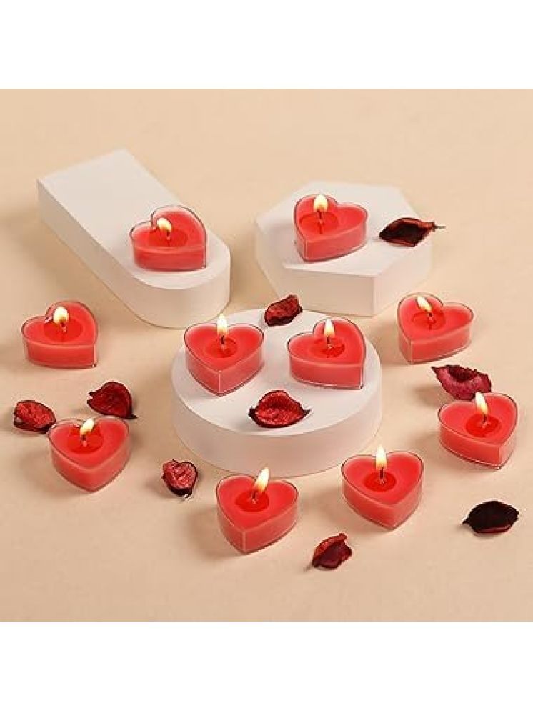     			AFAST Red Spice Wax Tea Light Candle 3 cm ( Pack of 10 )