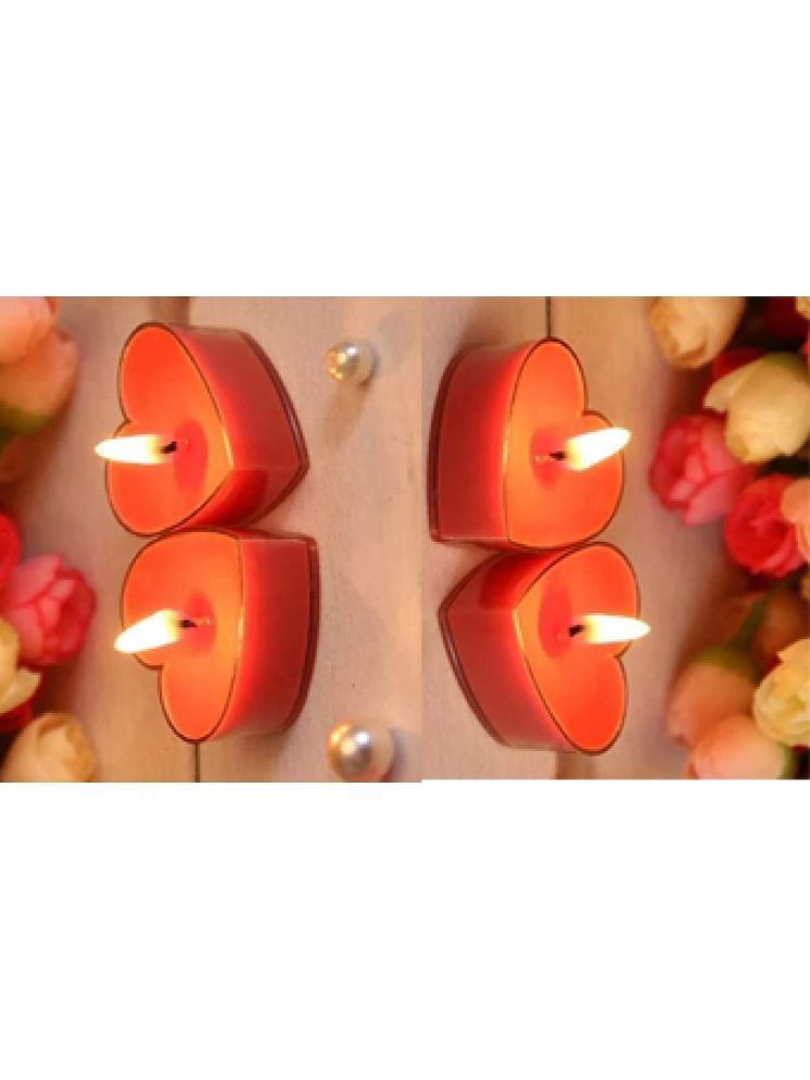     			AFAST Red Spice Wax Tea Light Candle 3 cm ( Pack of 4 )