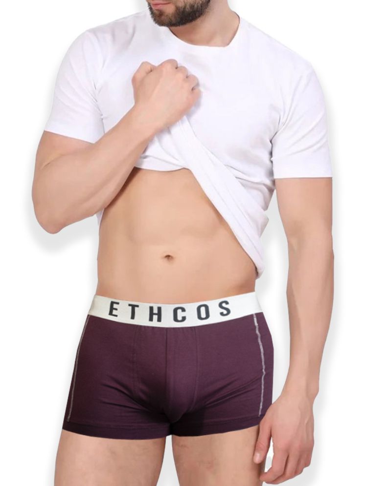     			ETHCOS Pack of 1 Modal Trunks For Men's ( Maroon )