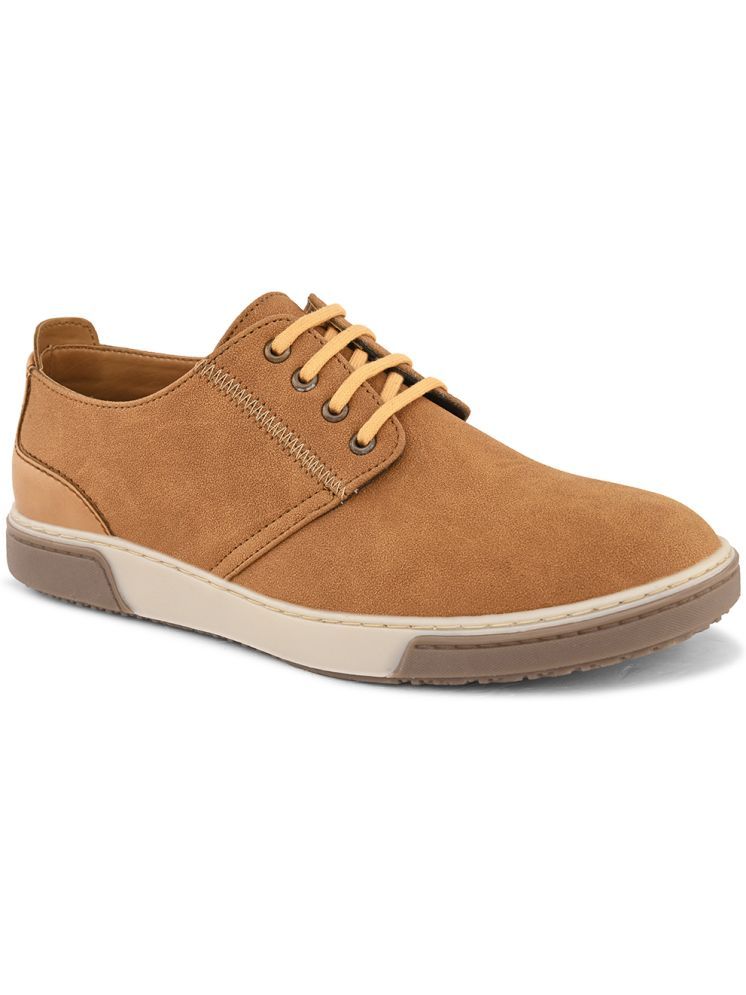     			Fentacia MEN CASUAL SHOES Tan Men's Boat Shoes