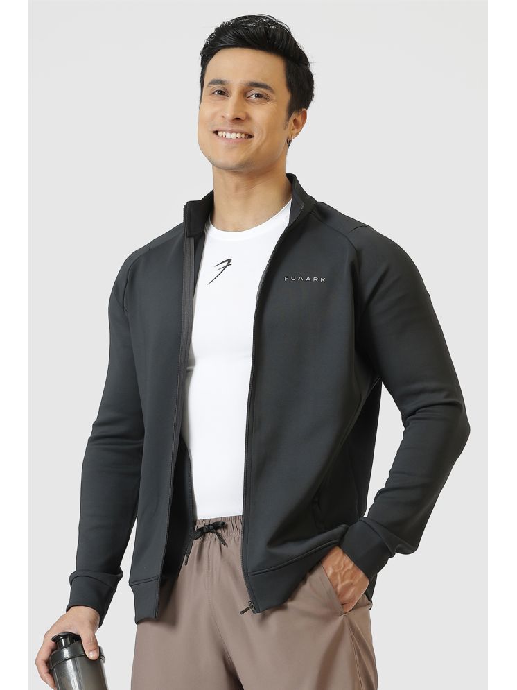     			Fuaark Black Polyester Men's Gym Jacket ( Pack of 1 )