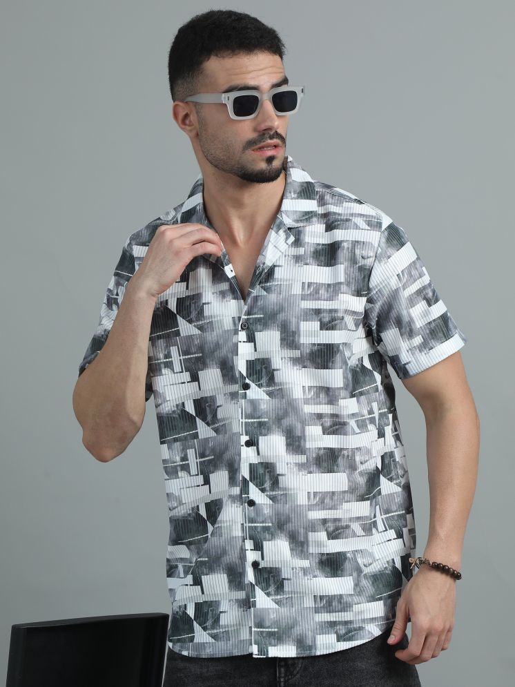     			HETIERS Polyester Regular Fit Printed Half Sleeves Men's Casual Shirt - Multi ( Pack of 1 )