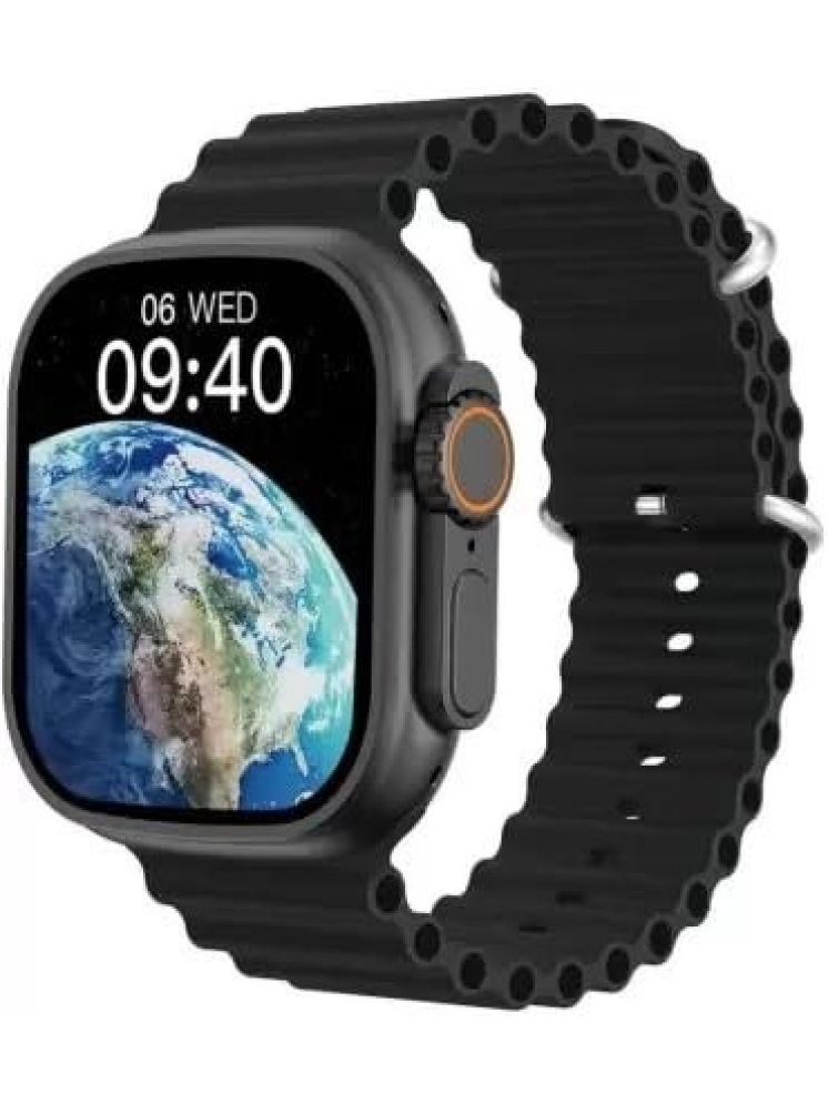     			OCEAN THREEZ AMOLED BT Calling Rubber Upto 1-2 days Smart Watch Black