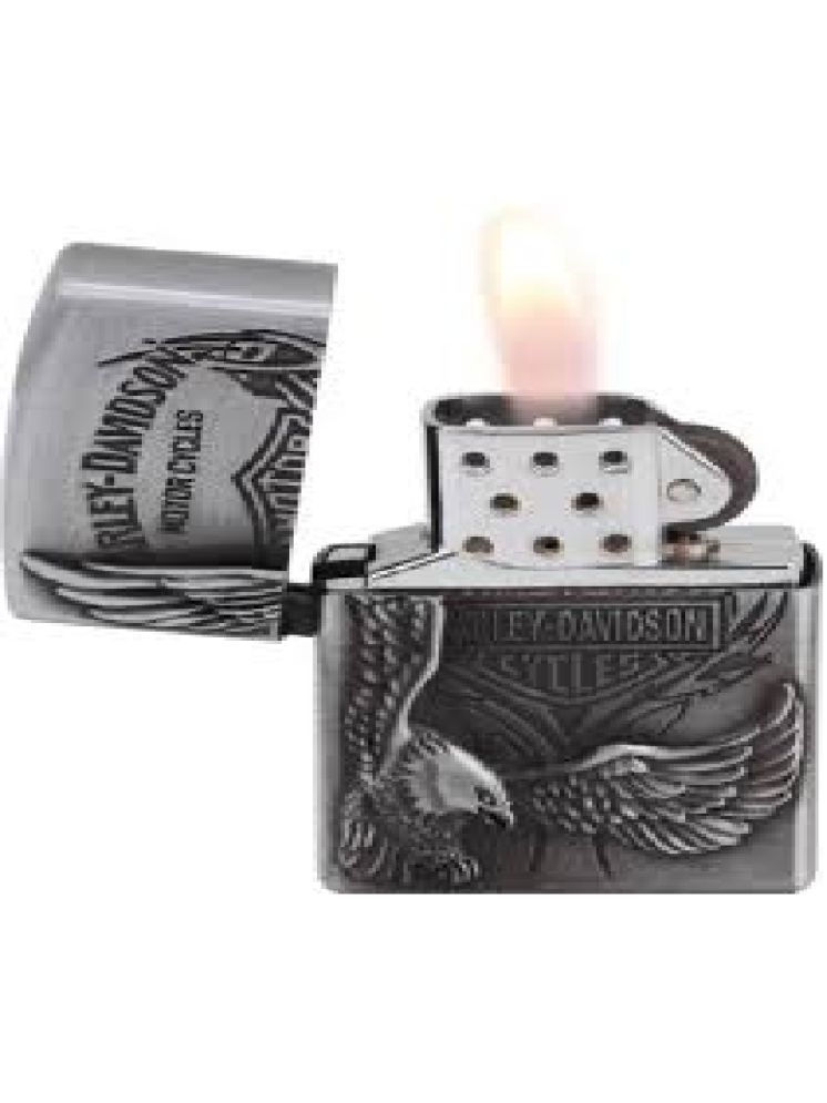     			PAAVI Silver Iron Cigarette Lighter ( Pack of 1 )