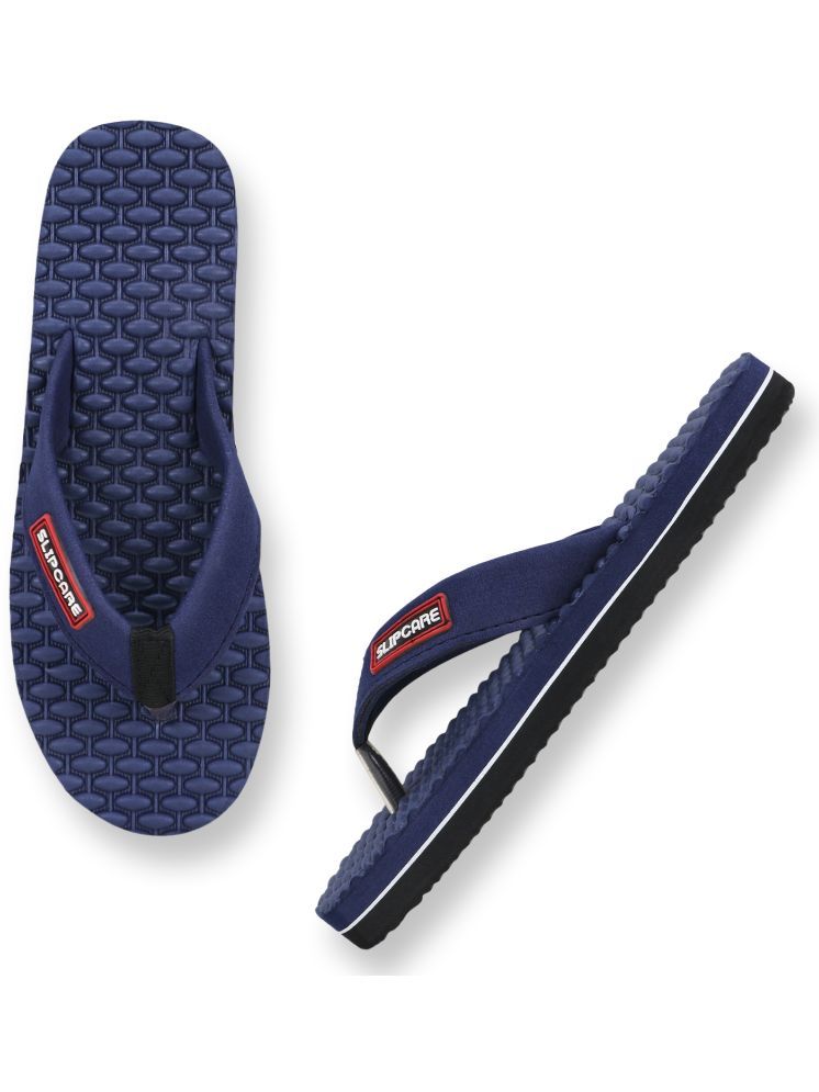     			SLIPCARE Navy Blue Women's Massage Flip Flop