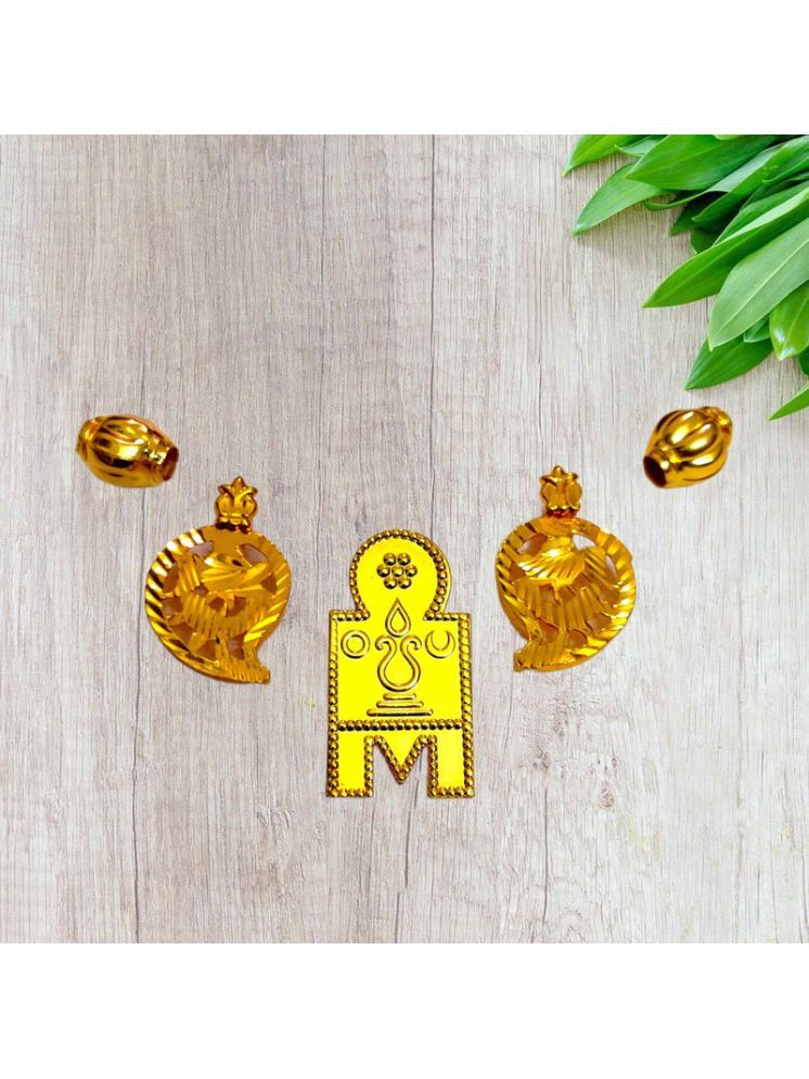     			TGS GOLD COVERING Gold Pendant set ( Pack of 1 )