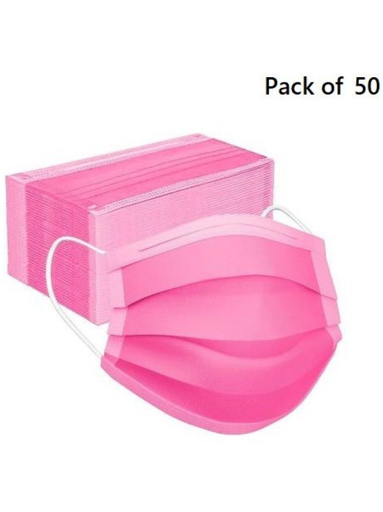     			Wellstar Pink 3 Ply Mask ( Pack of 50 )